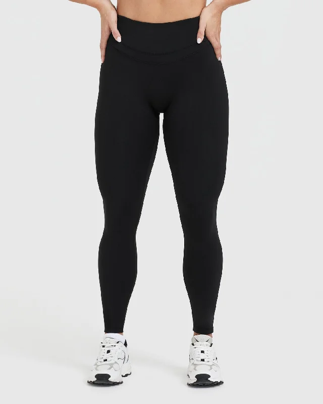 Unified High Waisted Leggings | Black