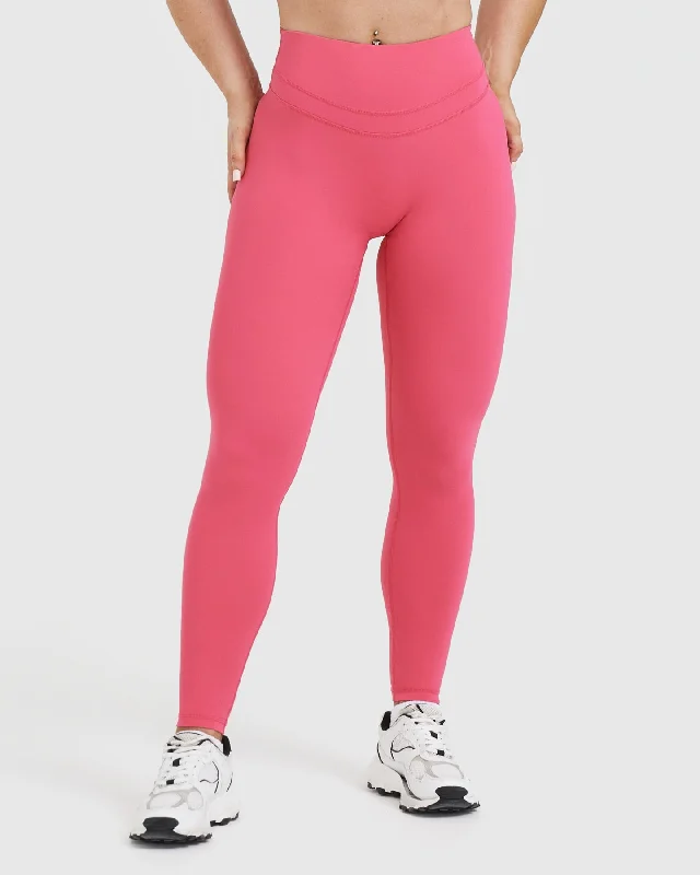 Unified High Waisted Leggings | Velvet Pink