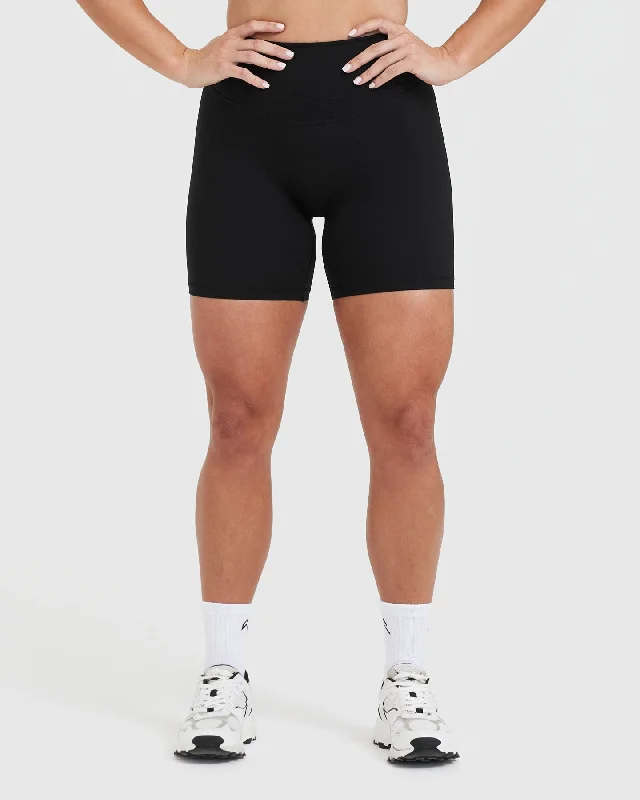 Unified High Waisted Shorts | Black