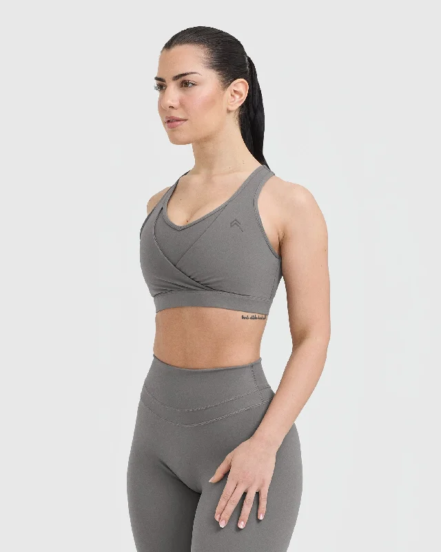 Unified Layered Sports Bra | Ash Grey