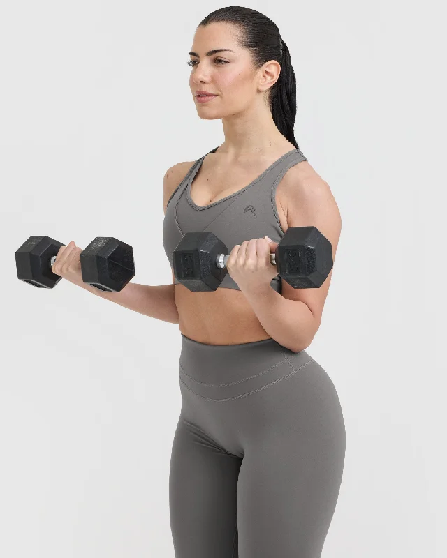 Unified Layered Sports Bra | Ash Grey