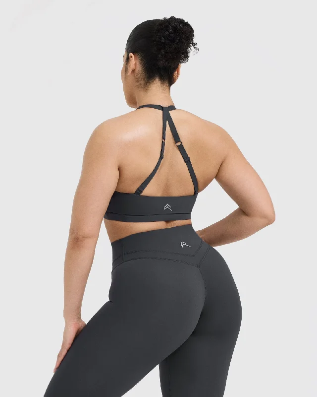 Unified Twist Sports Bra | Coal