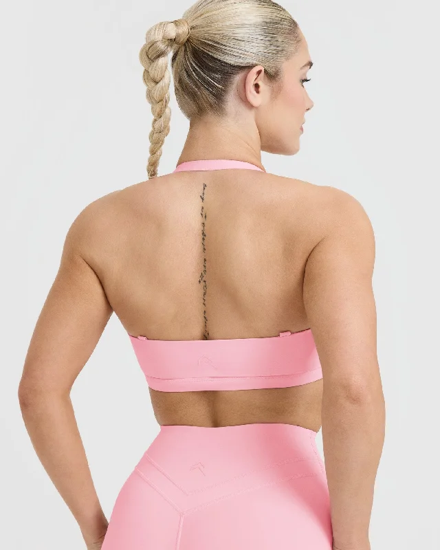 Unified Twist Sports Bra | Petal Pink