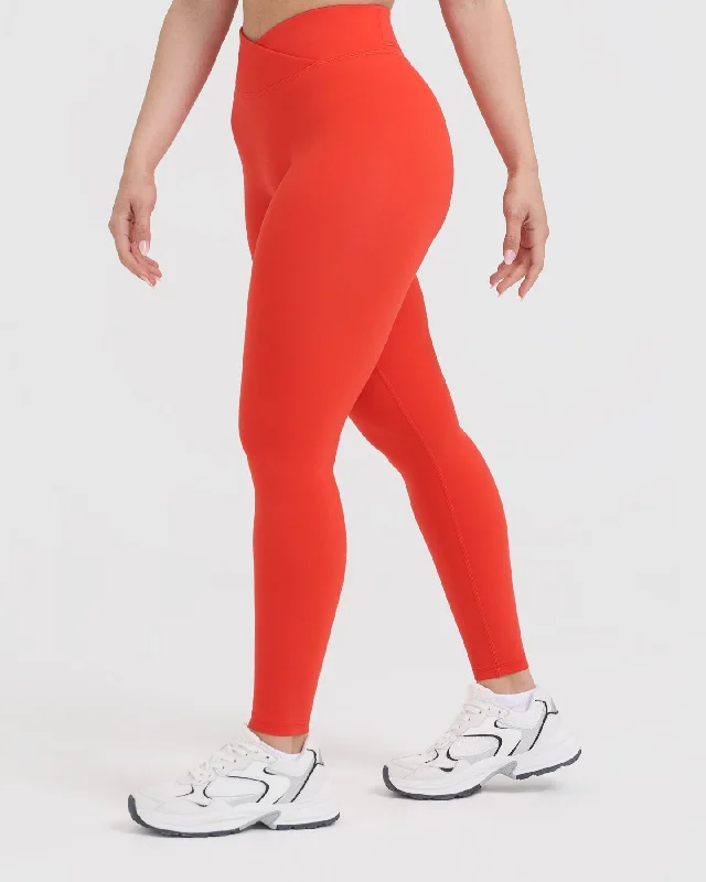 Unified Wrap Leggings | Charged Orange