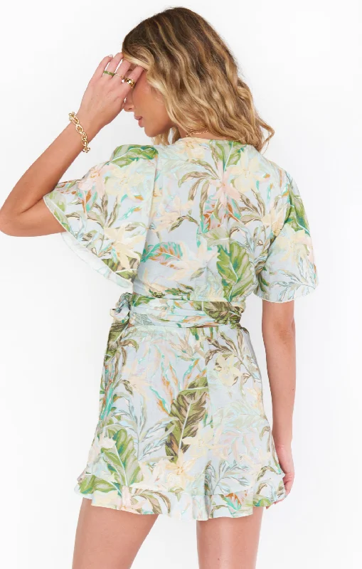 Wilson Tie Top ~ Island Floral