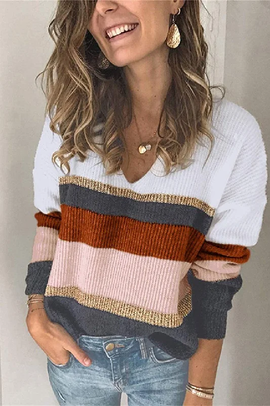 Wide Striped Dark Brown / S