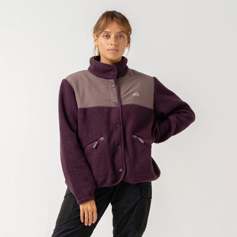 Womens Trail Fleece Deep Berry