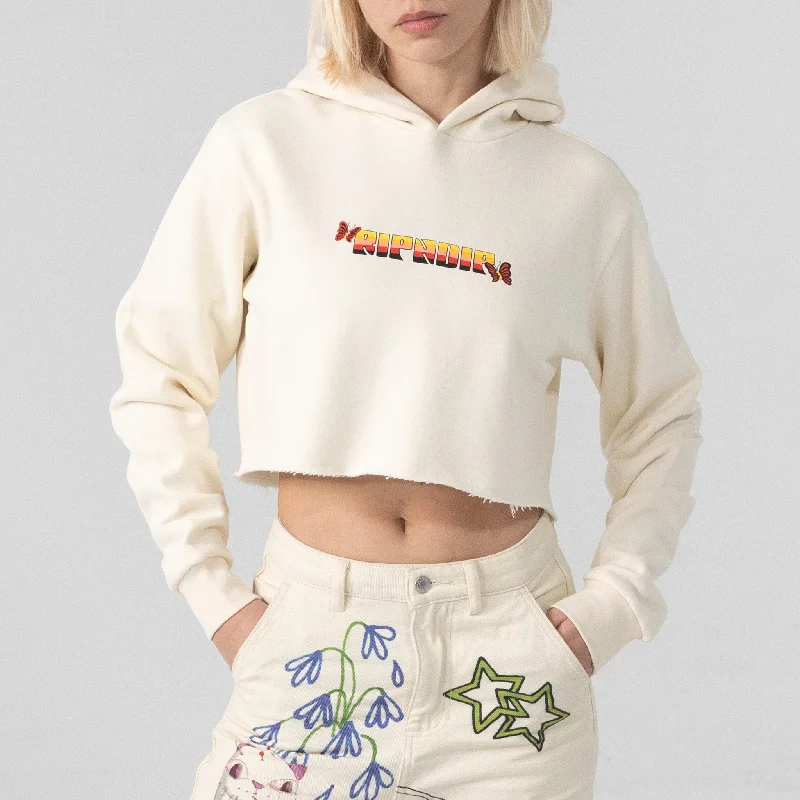 You Love Me Cropped Hoodie (Natural)